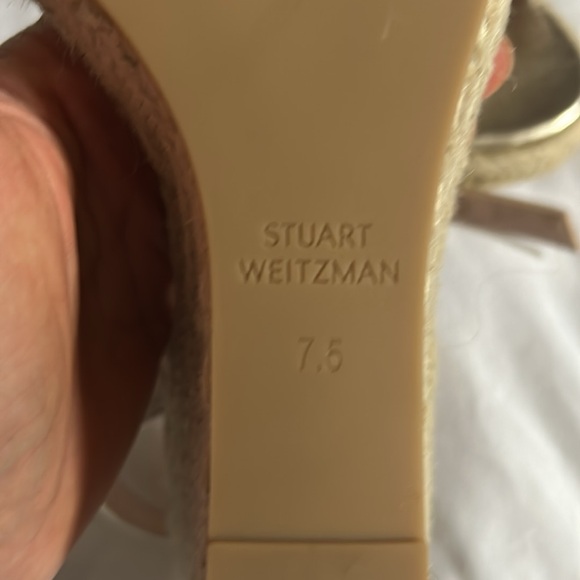 Stuart Weitzman Champagne Golf Wedge Sandals - Picture 4 of 7